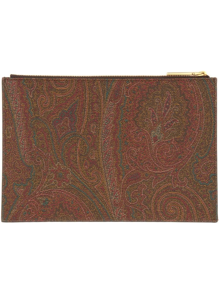 ETRO POUCH IN PAISLEY JACQUARD MEDIUM
