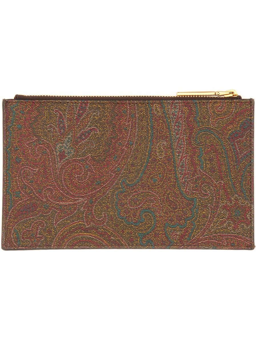 ETRO POUCH IN PAISLEY JACQUARD SMALL