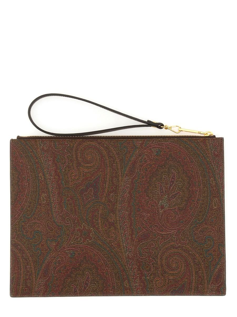 ETRO POUCH PAISLEY JACQUARD MEDIUM