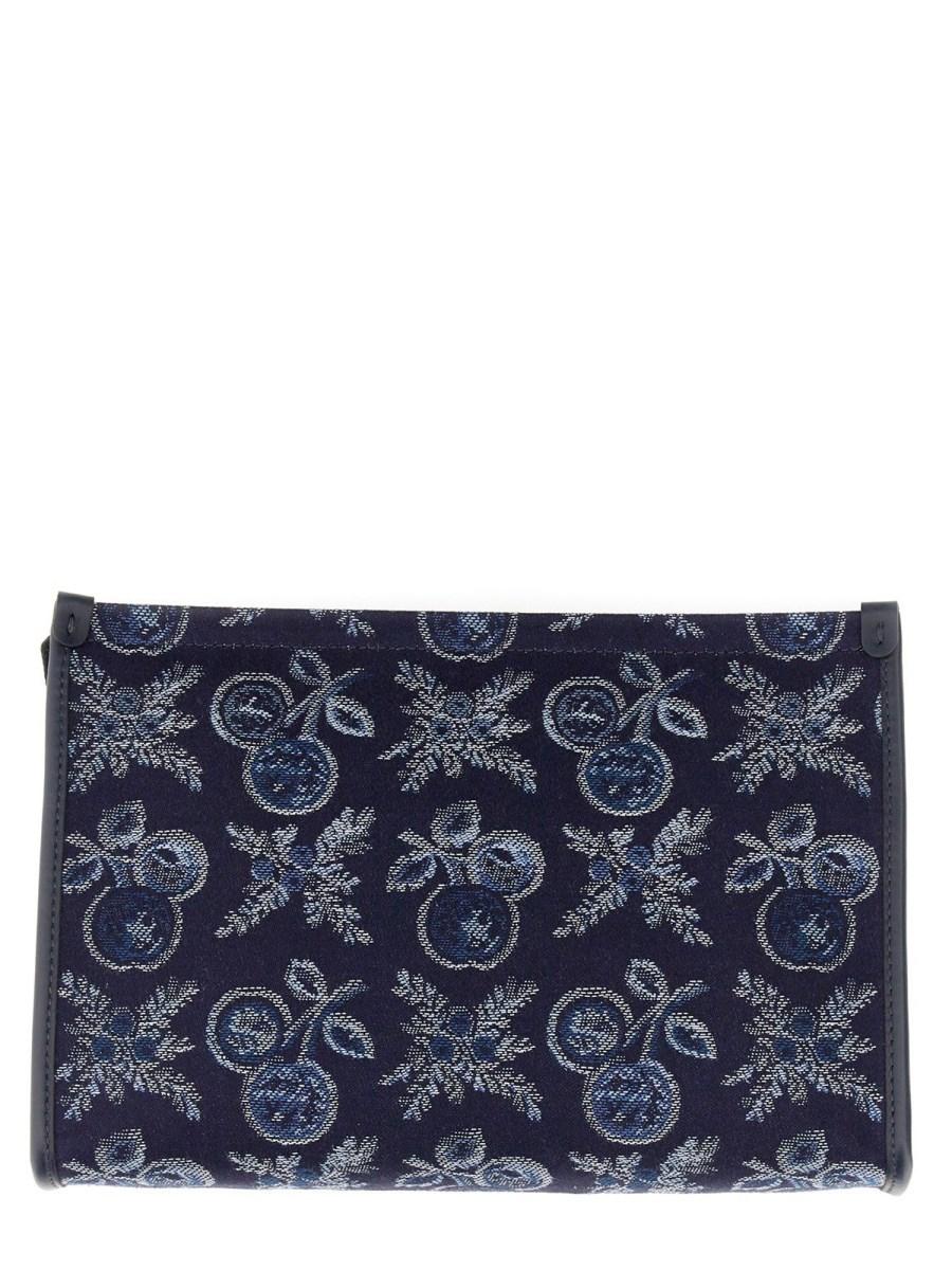 ETRO POUCH PAISLEY LARGE IN COTONE JACQUARD