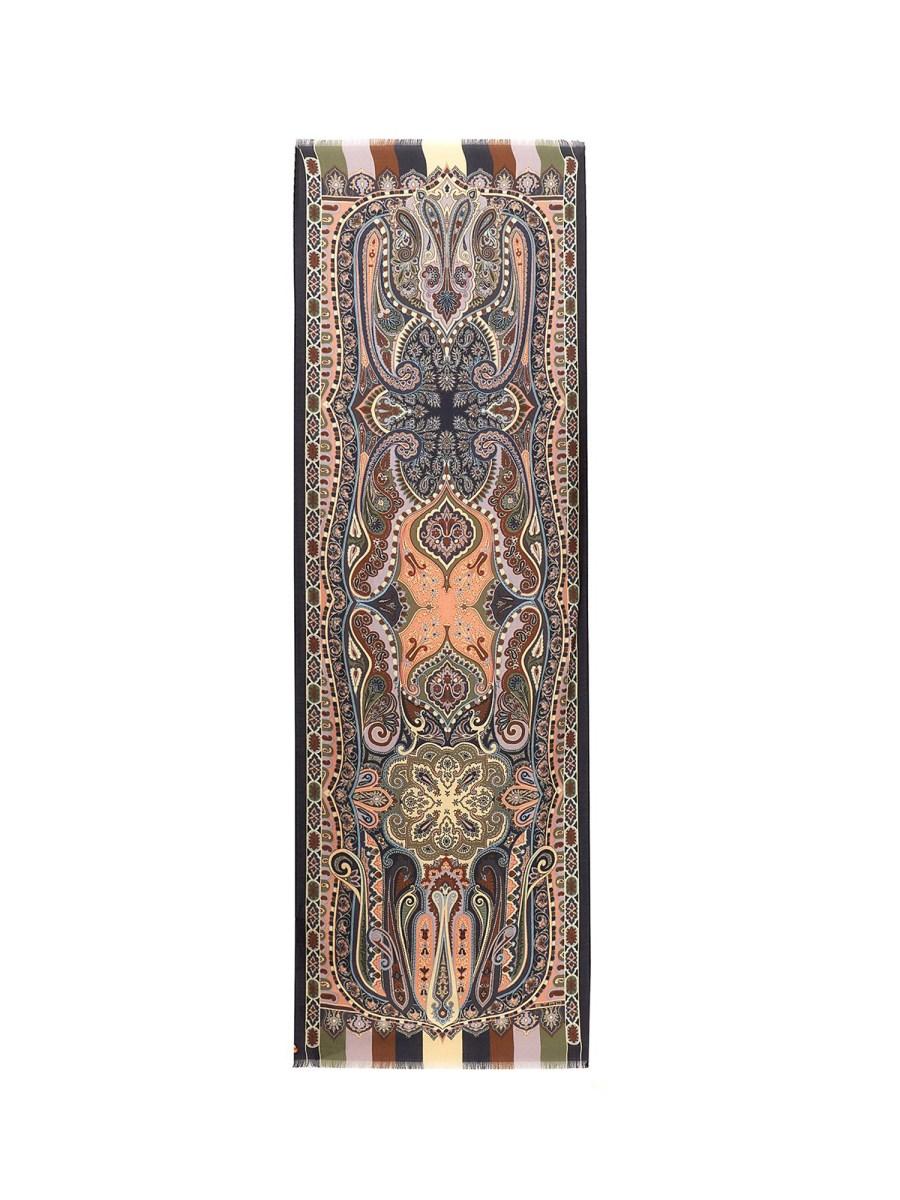 ETRO SCIARPA IN SETA E CASHMERE CON STAMPA