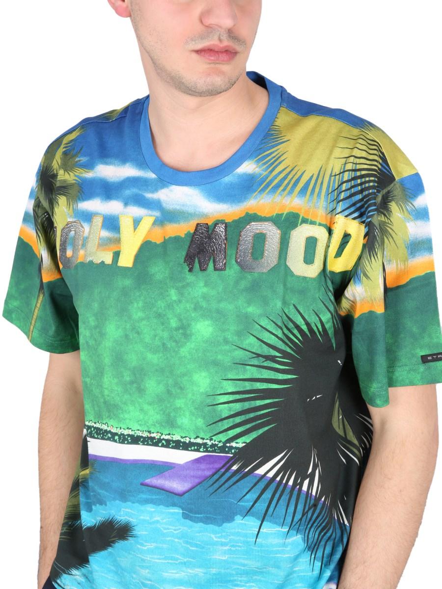 ETRO T-SHIRT CON STAMPA CALIFORNIA