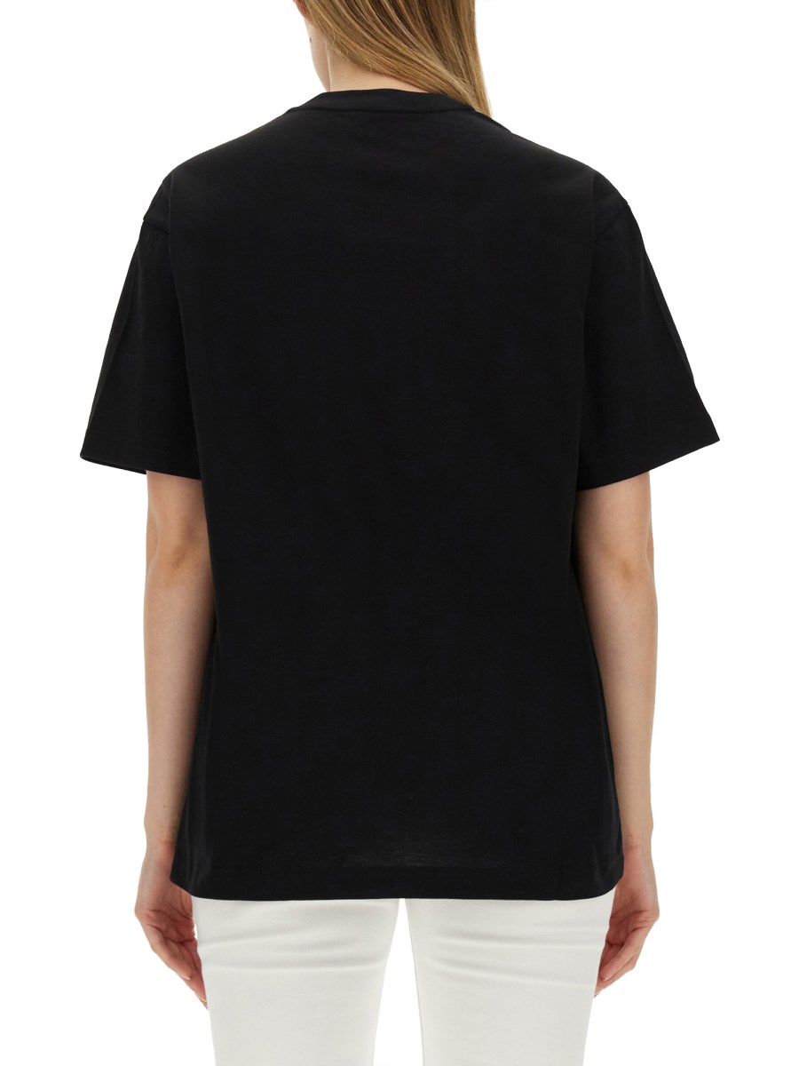 ETRO T-SHIRT IN JERSEY DI COTONE CON RICAMO PEGASO
