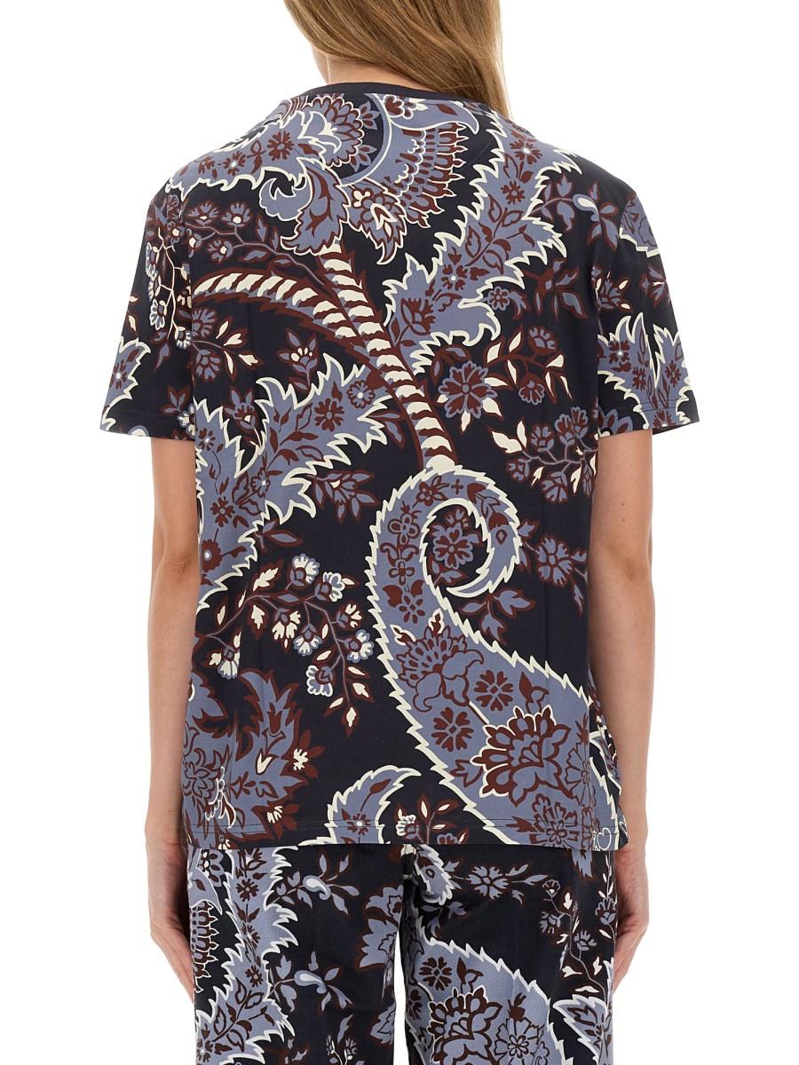 ETRO T-SHIRT PAISLEY IN JERSEY DI COTONE