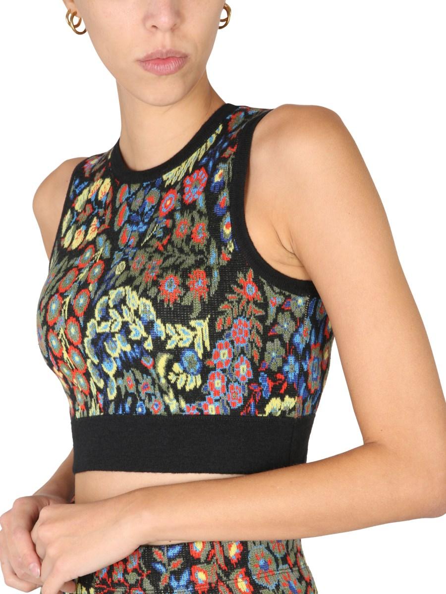 ETRO TOP E LEGGINGS IN MISTO LANA JACQUARD