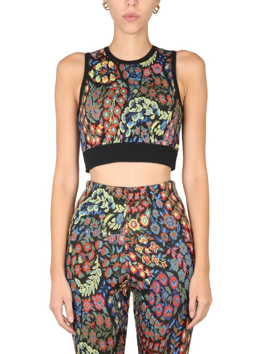 ETRO TOP E LEGGINGS IN MISTO LANA JACQUARD
