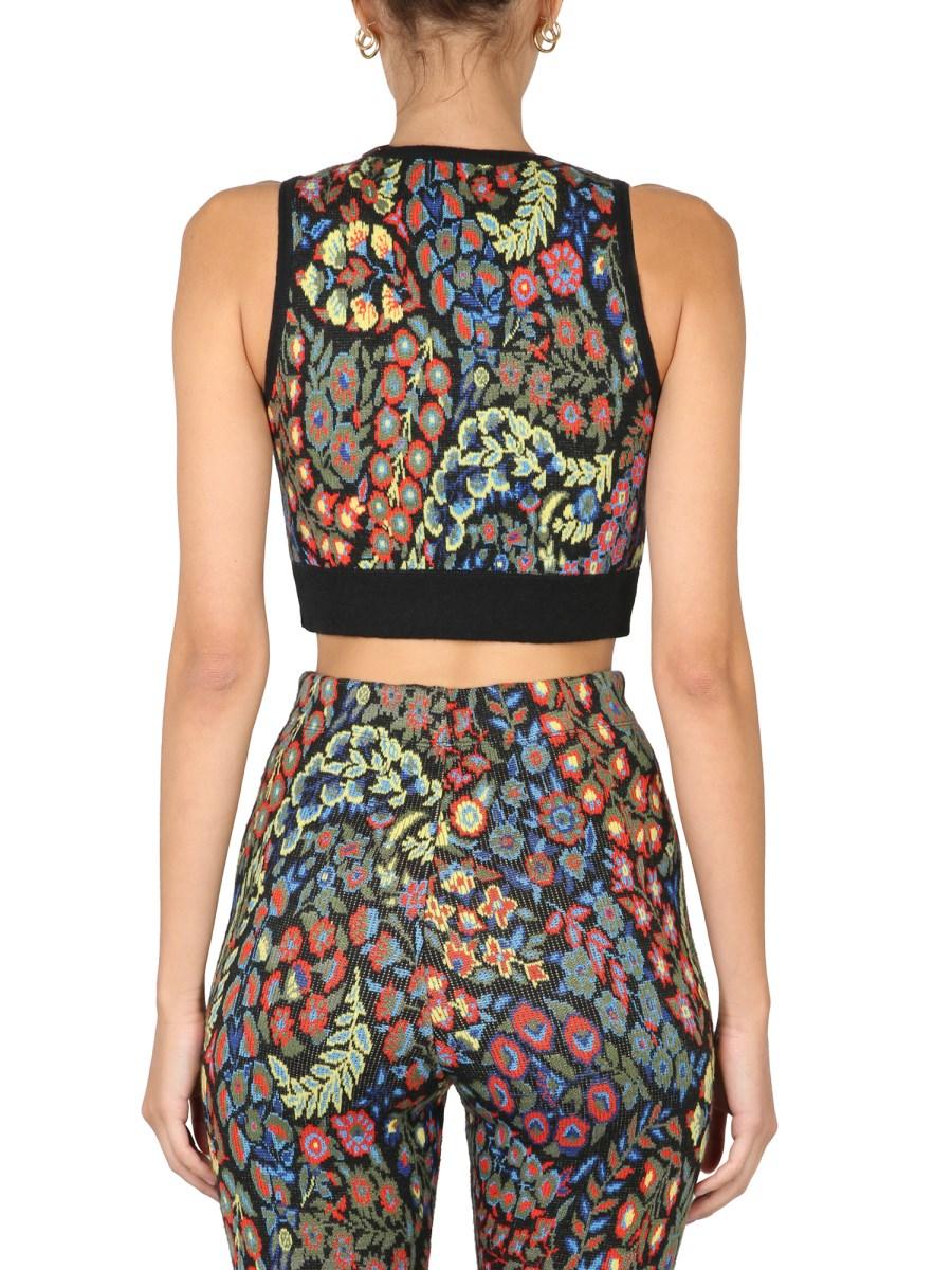 ETRO TOP E LEGGINGS IN MISTO LANA JACQUARD