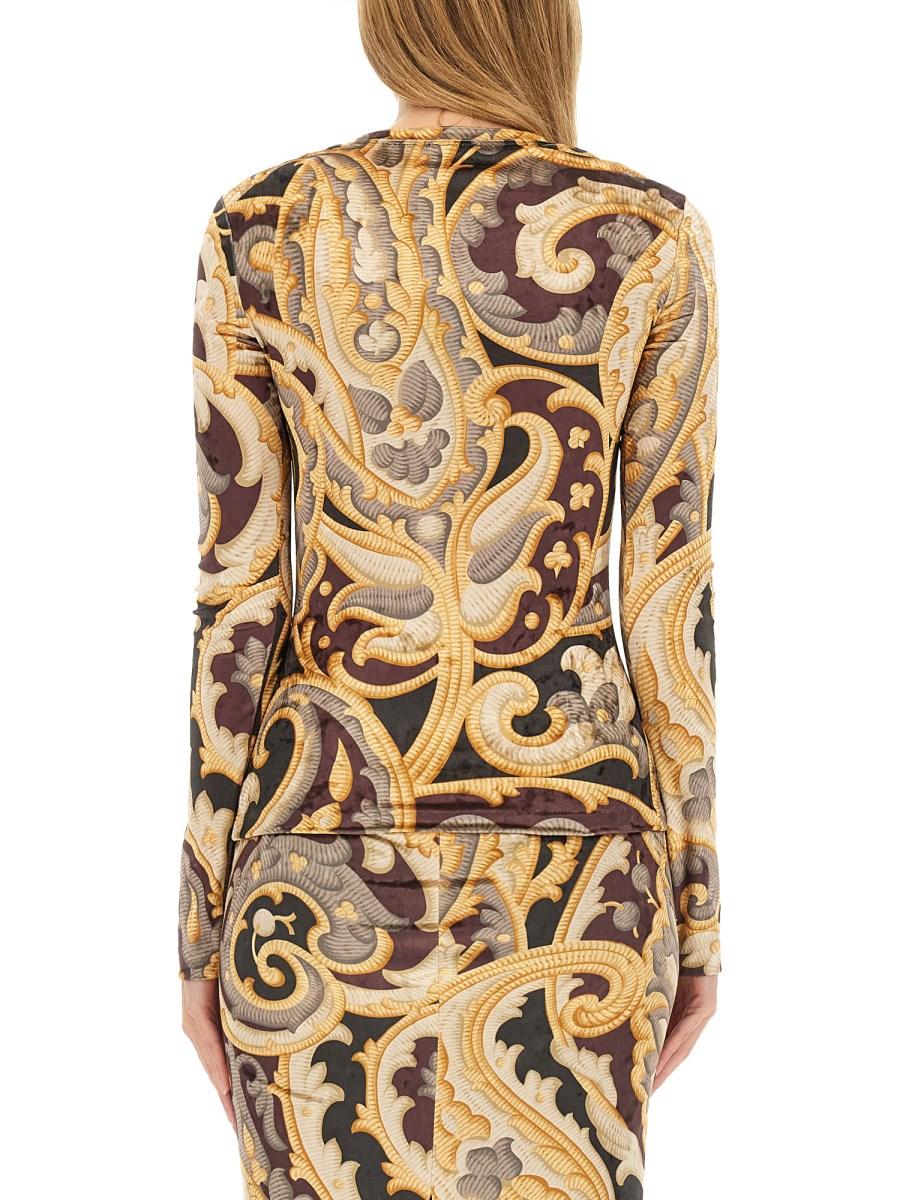 ETRO TOP PAISLEY IN JERSEY
