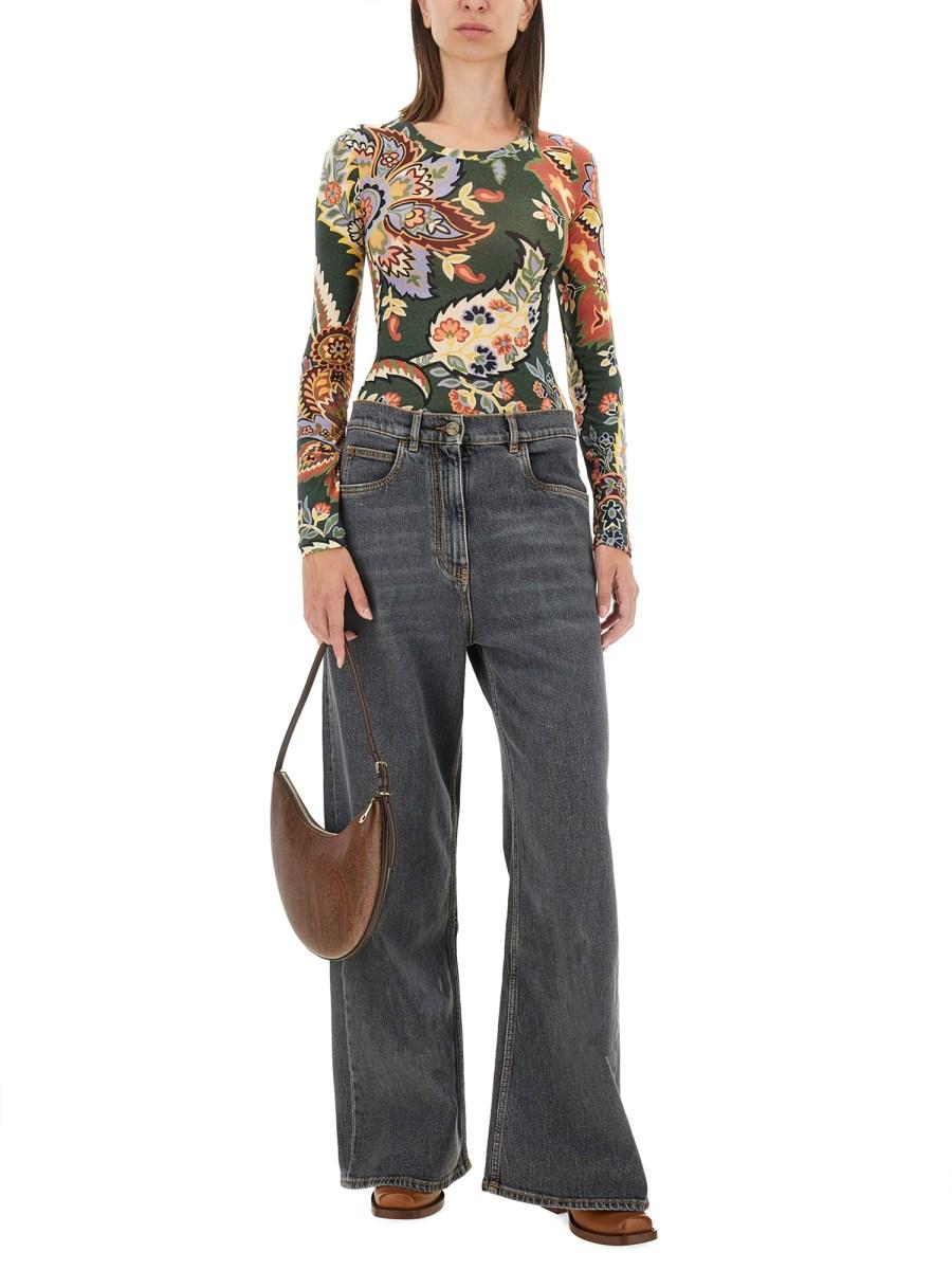 ETRO TOP PAISLEY IN JERSEY