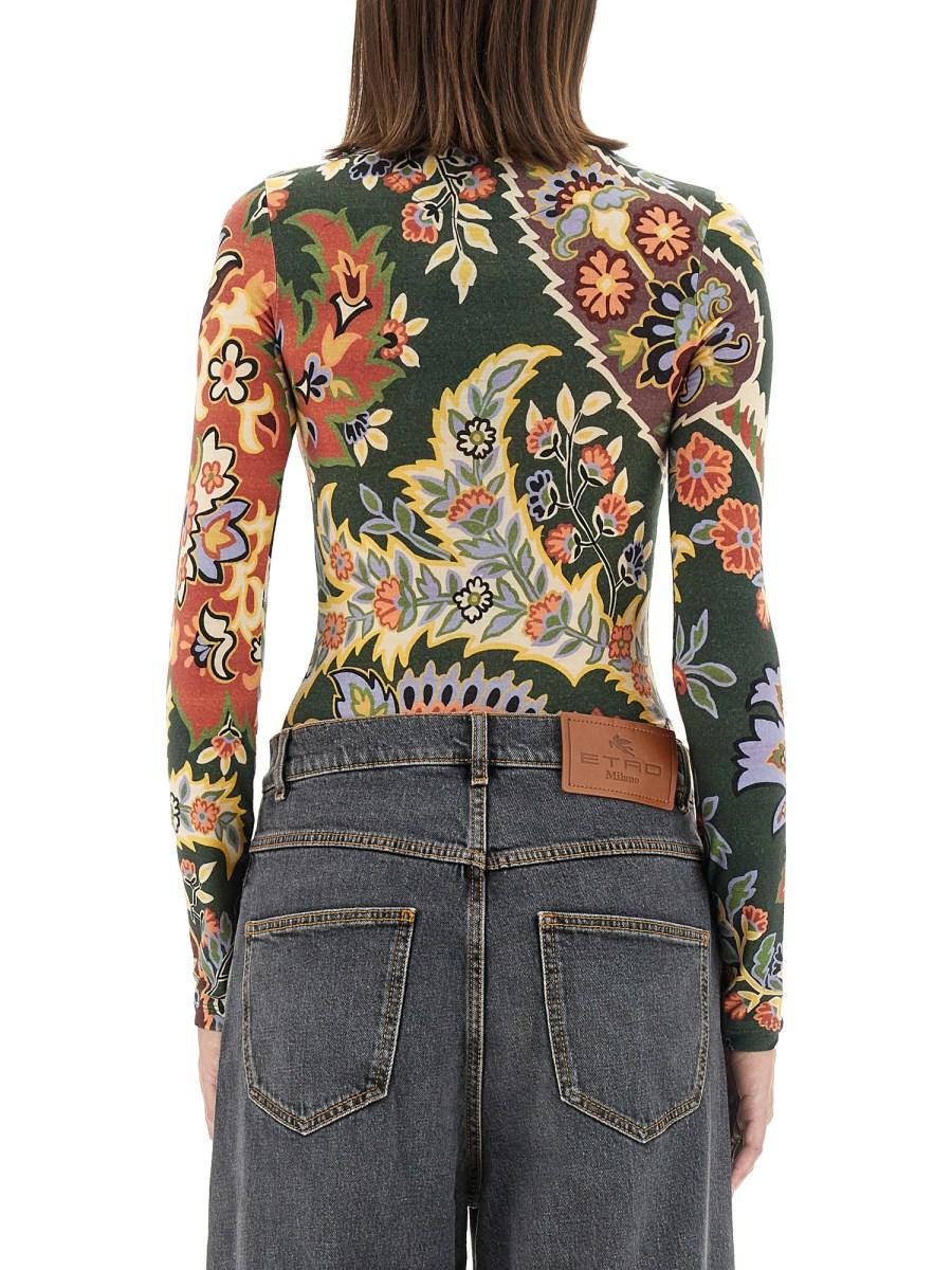 ETRO TOP PAISLEY IN JERSEY