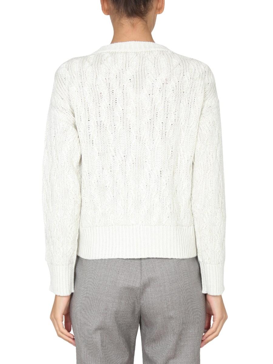 FABIANA FILIPPI MAGLIA IN MISTO LANA GIROCOLLO