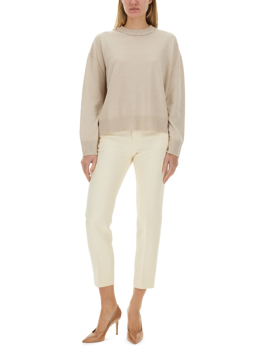 FABIANA FILIPPI MAGLIA IN PLATINUM CON PAILLETTES