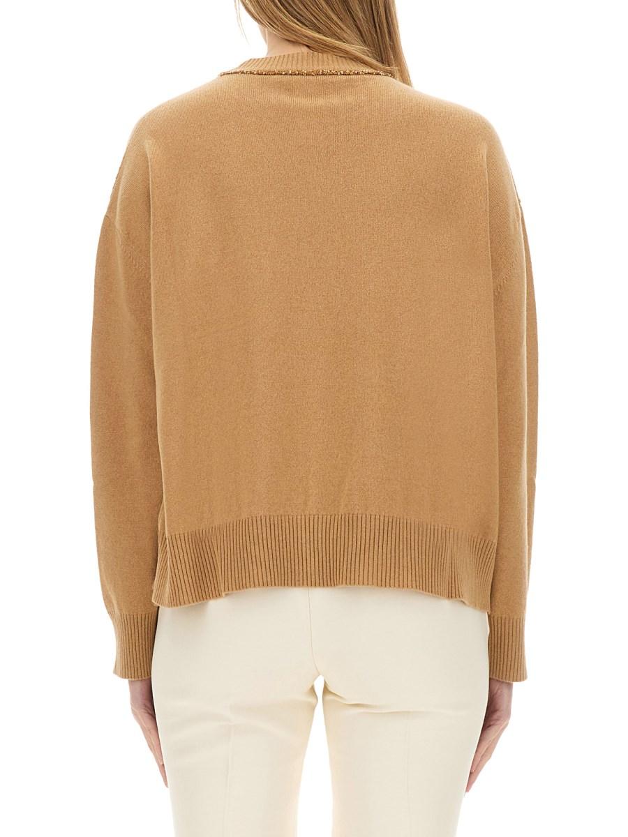 FABIANA FILIPPI MAGLIA IN PLATINUM CON PAILLETTES