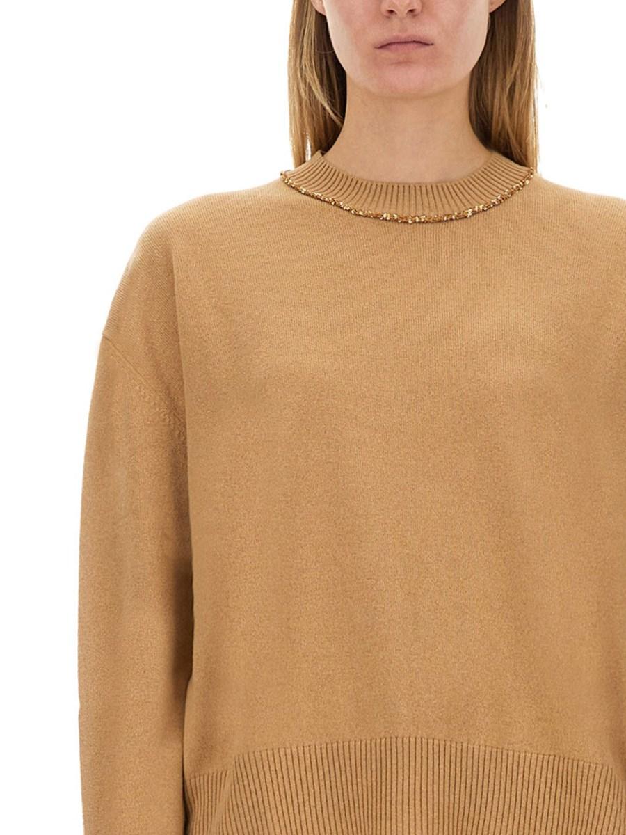 FABIANA FILIPPI MAGLIA IN PLATINUM CON PAILLETTES