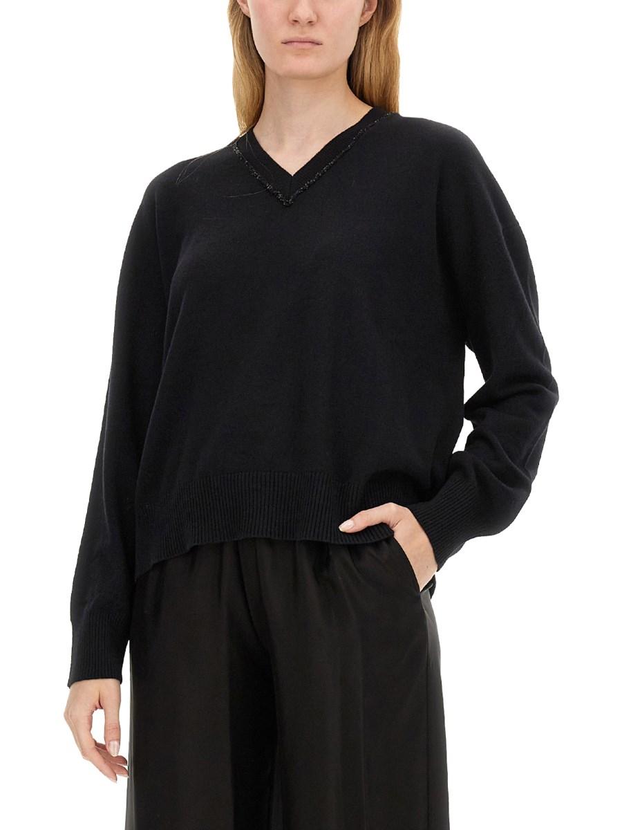 FABIANA FILIPPI MAGLIONE CON SCOLLO A V IN LANA