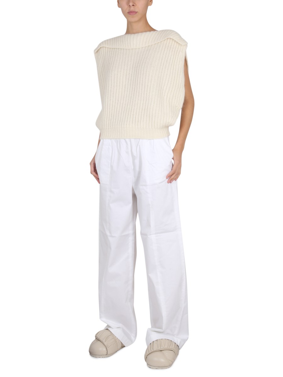 FABIANA FILIPPI PANTALONE IN POPELINE DI COTONE