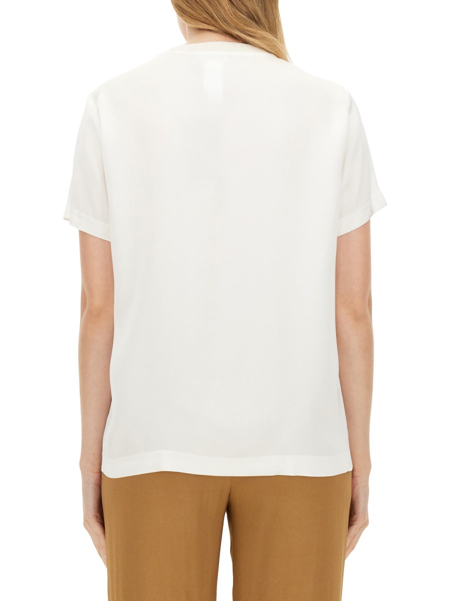 FABIANA FILIPPI T-SHIRT IN SATIN