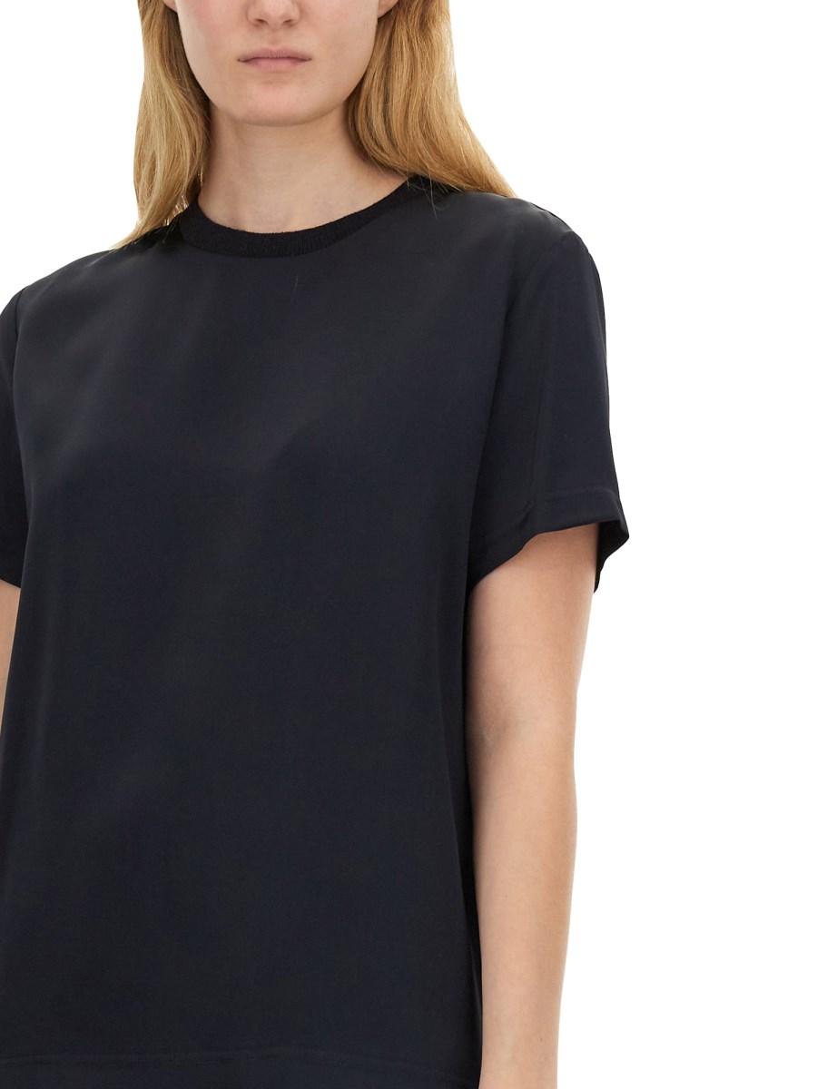 FABIANA FILIPPI T-SHIRT IN SATIN