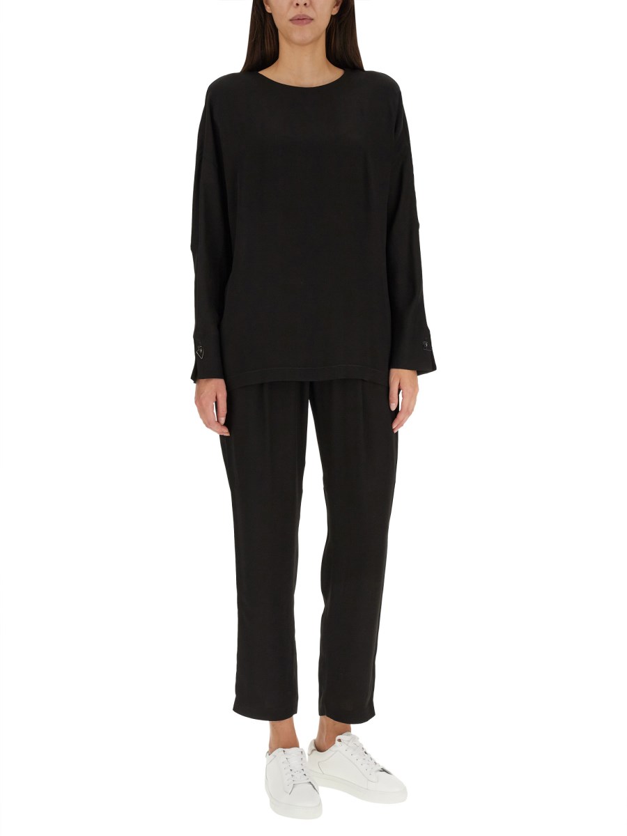 FABIANA FILIPPI TOP IN CREPE SABLÈ
