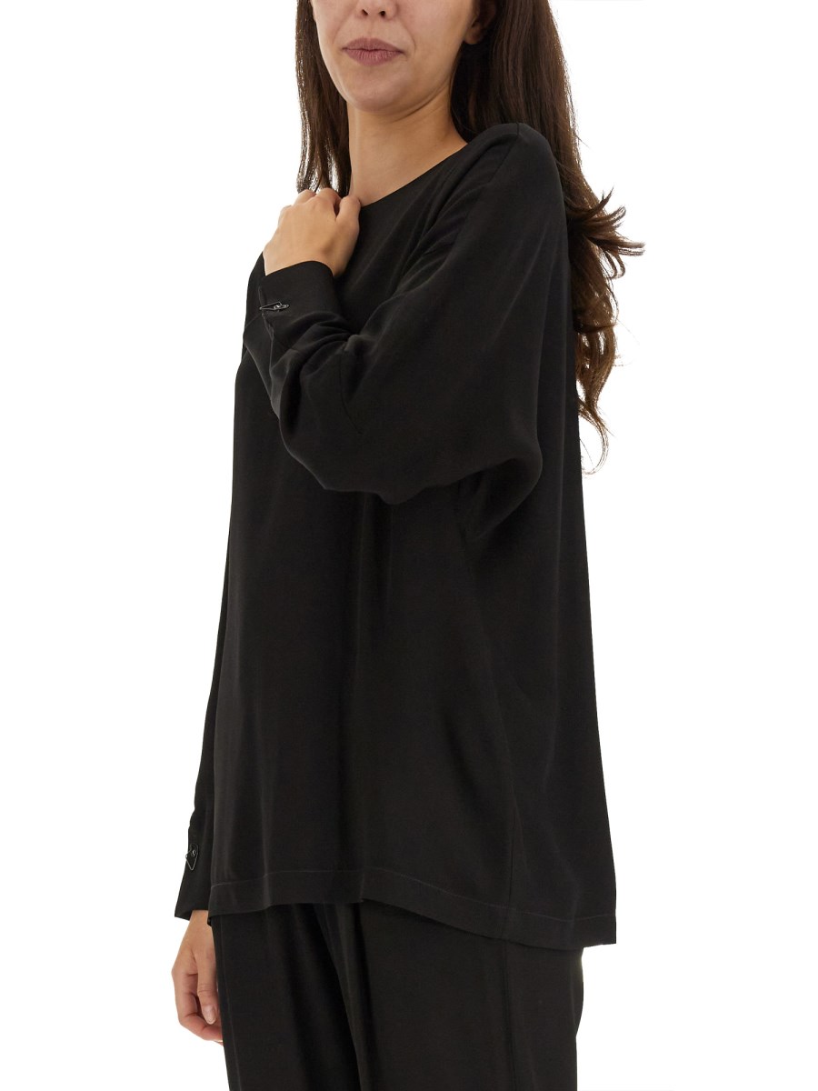 FABIANA FILIPPI TOP IN CREPE SABLÈ