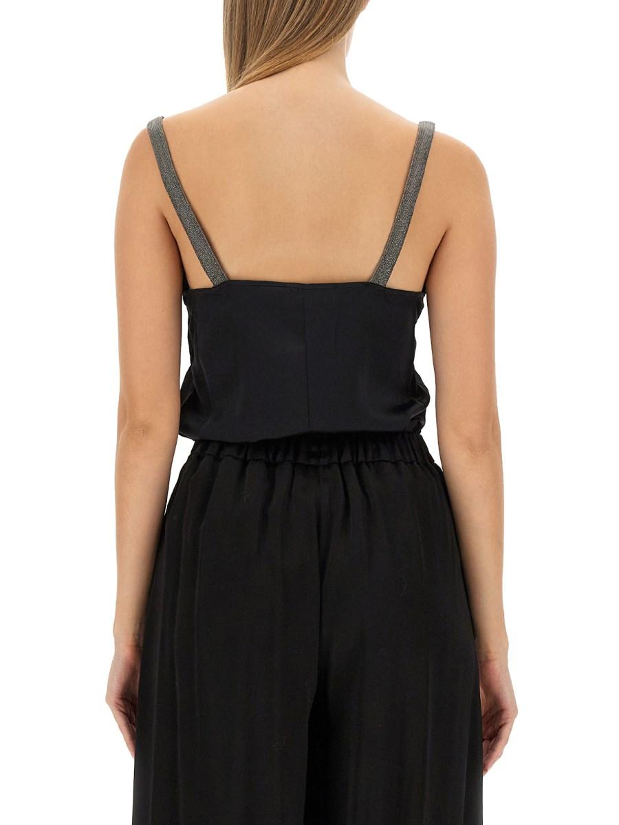 FABIANA FILIPPI TOP LINGERIE IN SATIN