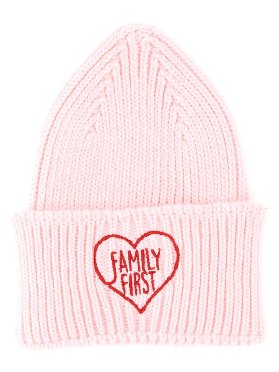 FAMILY FIRST CAPPELLO BEANIE IN LANA CON LOGO
