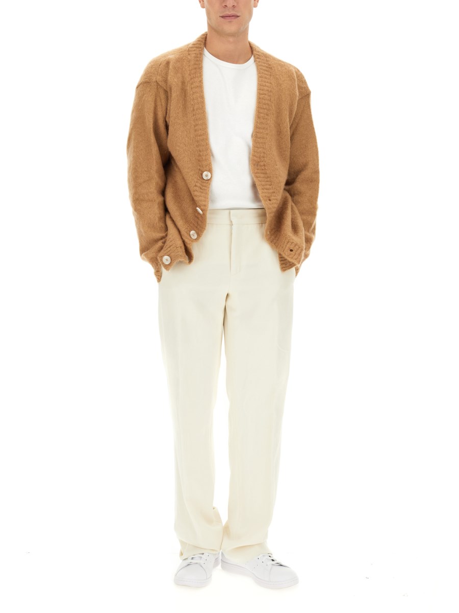 FAMILY FIRST CARDIGAN IN MOHAIR CON SCOLLO A V