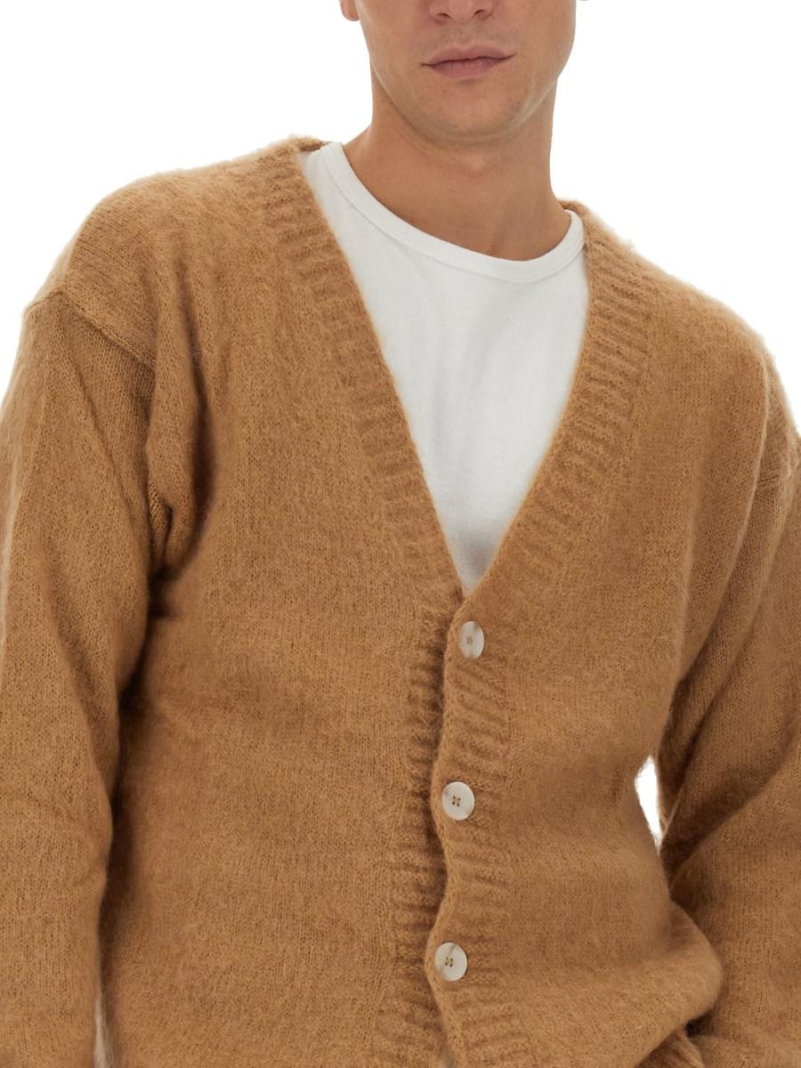 FAMILY FIRST CARDIGAN IN MOHAIR CON SCOLLO A V