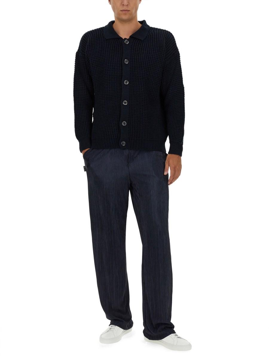 FAMILY FIRST CARDIGAN POLO IN MISTO LANA