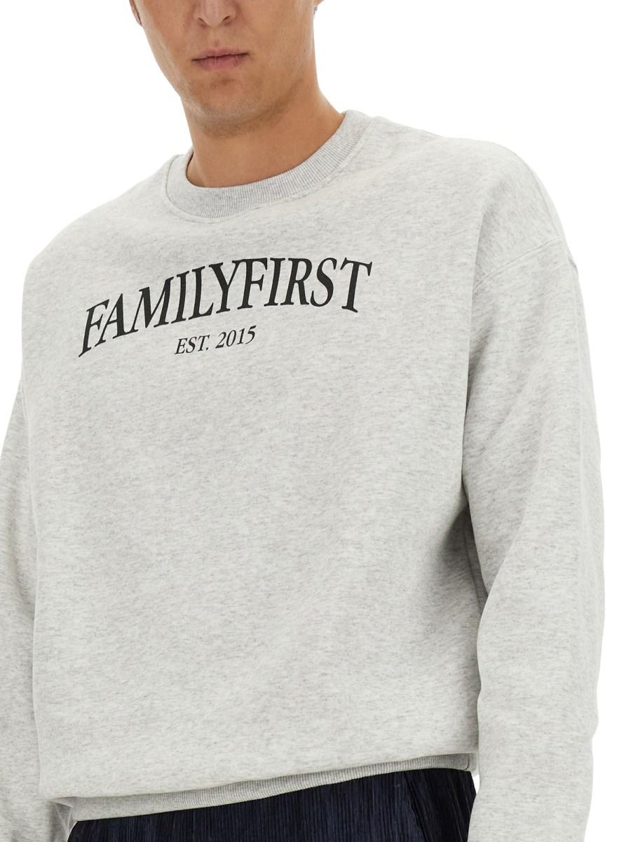 FAMILY FIRST FELPA CON LOGO IN COTONE
