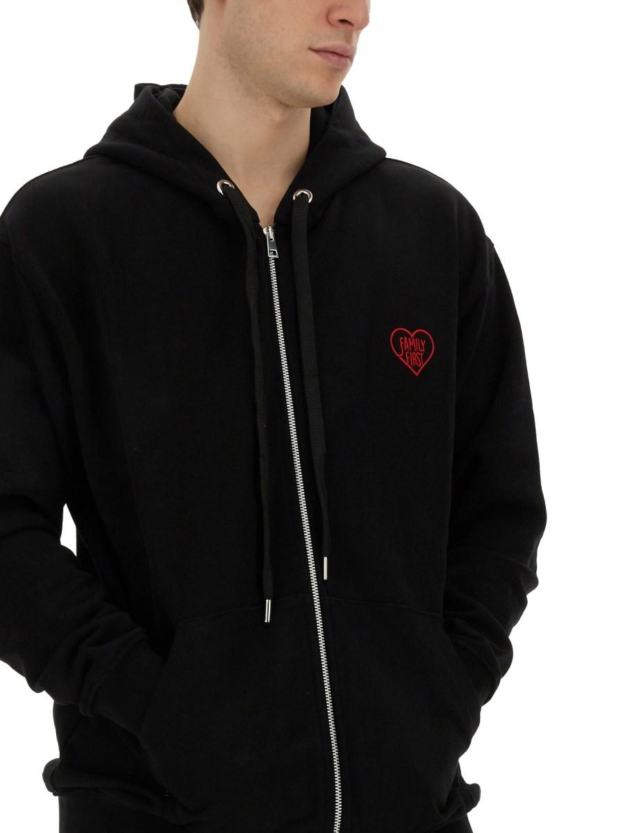 FAMILY FIRST FELPA IN COTONE CON ZIP