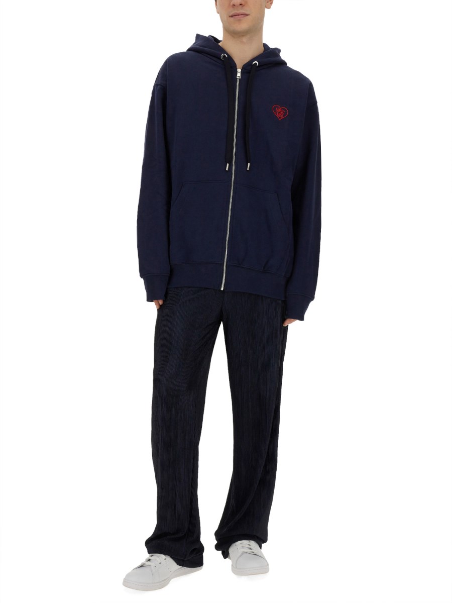 FAMILY FIRST FELPA IN COTONE CON ZIP