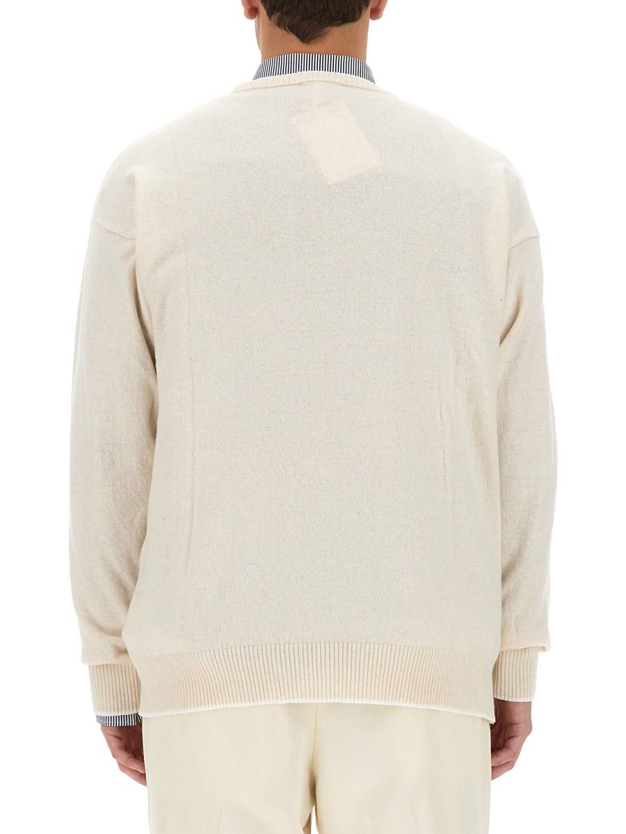 FAMILY FIRST MAGLIA IN CASHMERE CON LOGO