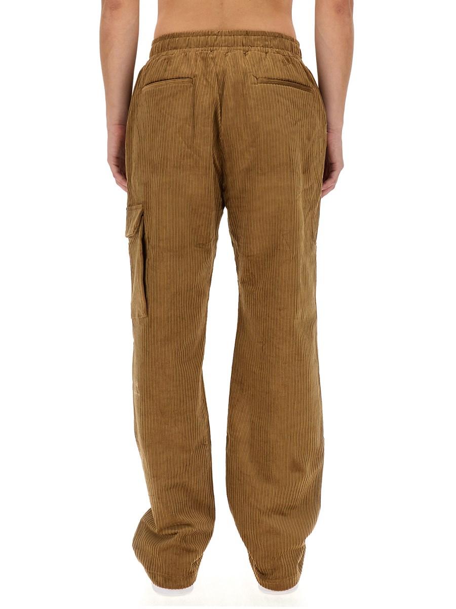 FAMILY FIRST PANTALONE CARGO IN VELLUTO