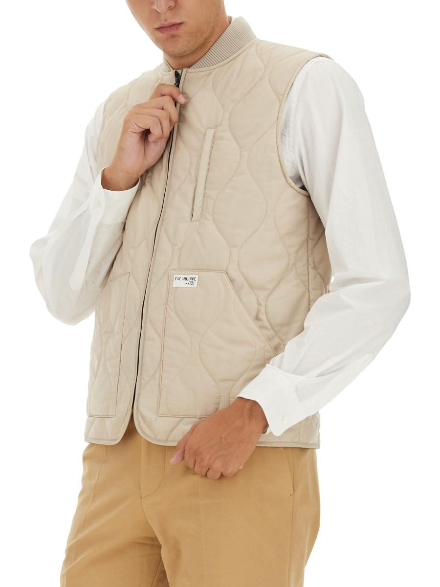 FAY GILET TRAPUNTATO