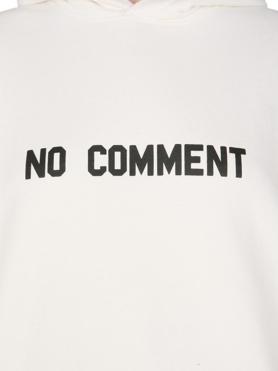 BALENCIAGA FELPA CON CAPPUCCIO NO COMMENT WIDE FIT IN PILE