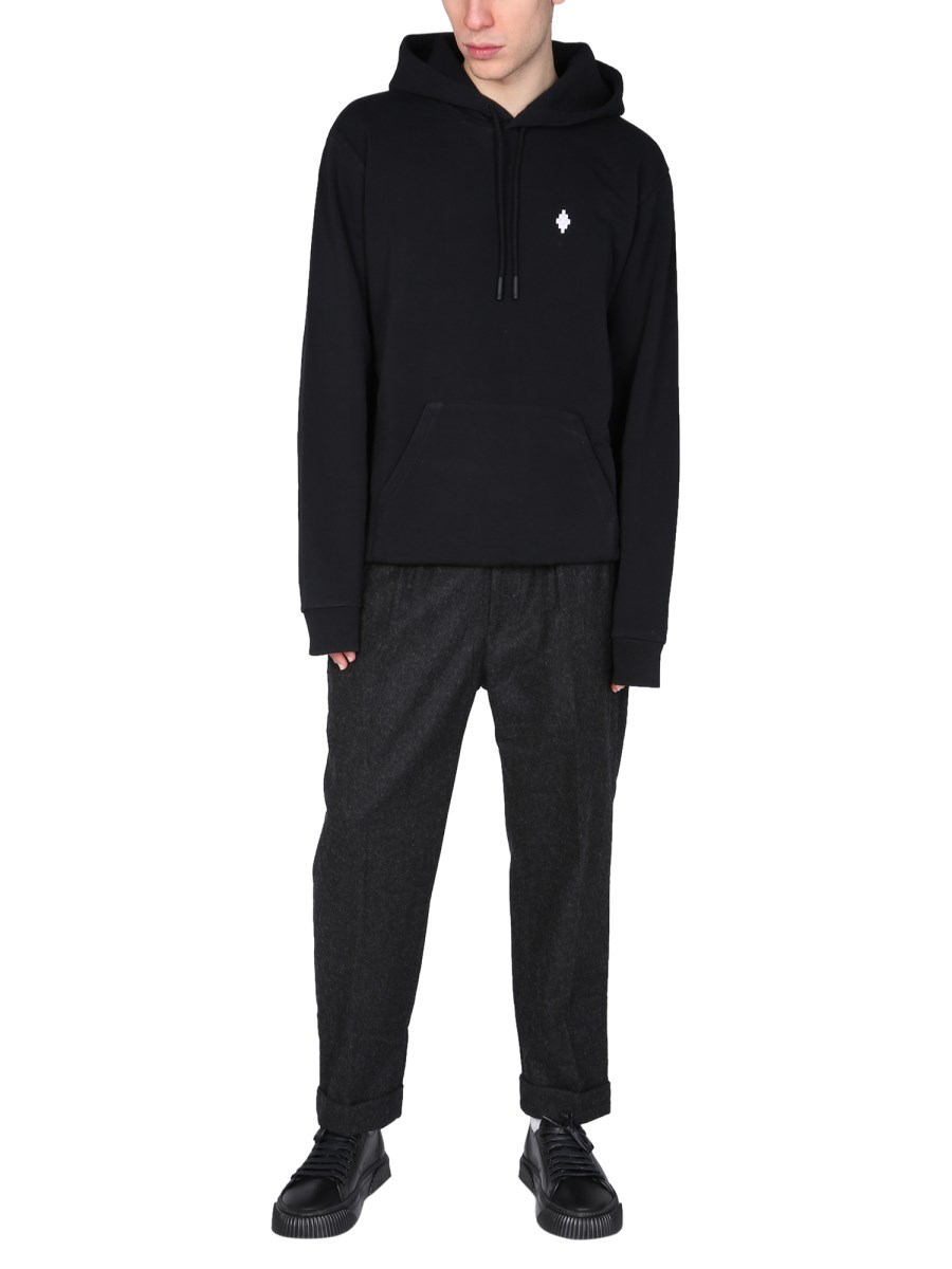 MARCELO BURLON COUNTY OF MILAN FELPA "CROSS" IN COTONE