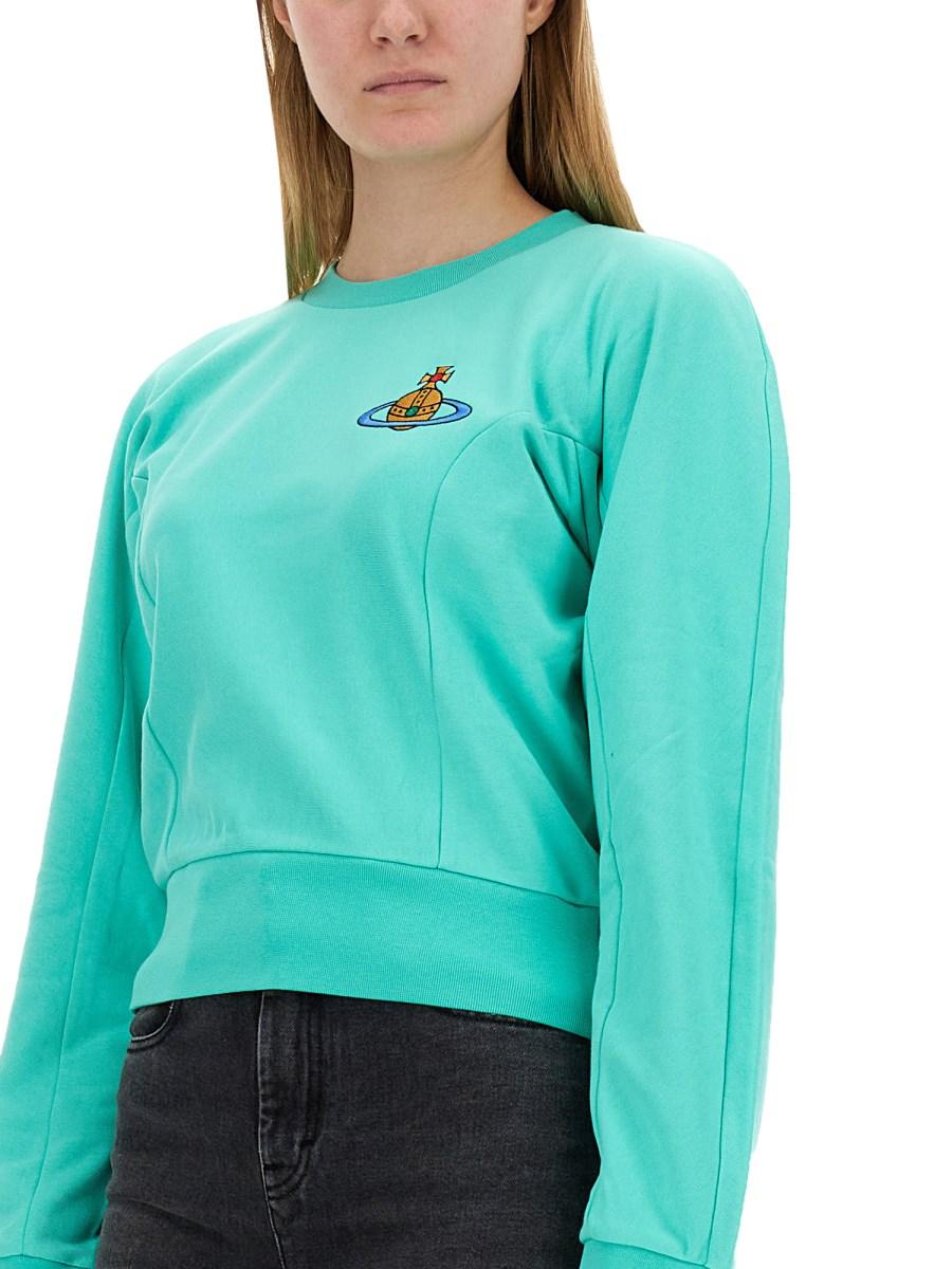VIVIENNE WESTWOOD FELPA "CYNTHIA" IN JERSEY DI COTONE