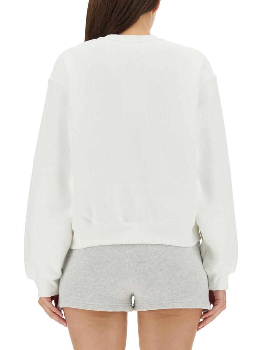 ALEXANDERWANG.T FELPA ESSENTIAL IN SPUGNA CON LOGO PUFF