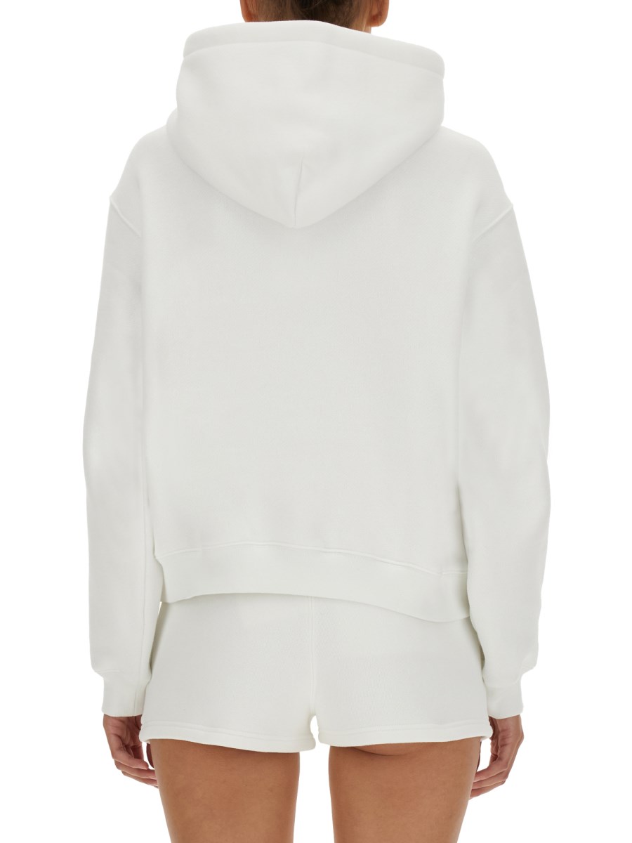 ALEXANDERWANG.T FELPA ESSENTIAL IN SPUGNA CON LOGO PUFF