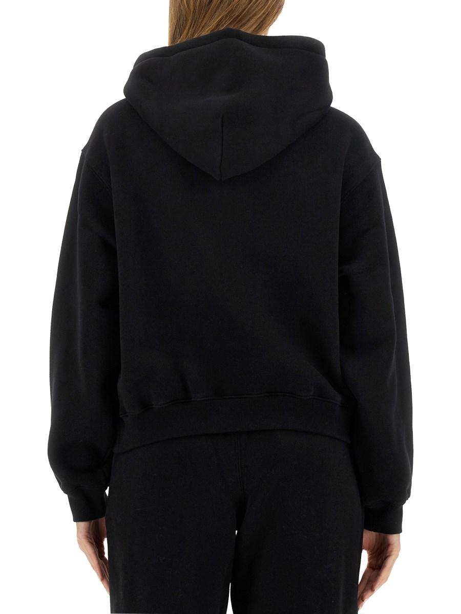 ALEXANDERWANG.T FELPA ESSENTIAL IN SPUGNA CON LOGO PUFF