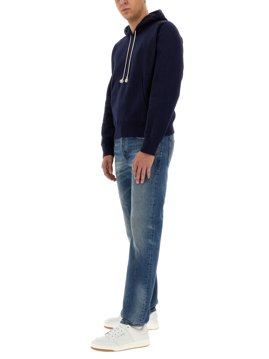 SAINT LAURENT FELPA IN COTONE CON CAPPUCCIO CASSANDRE