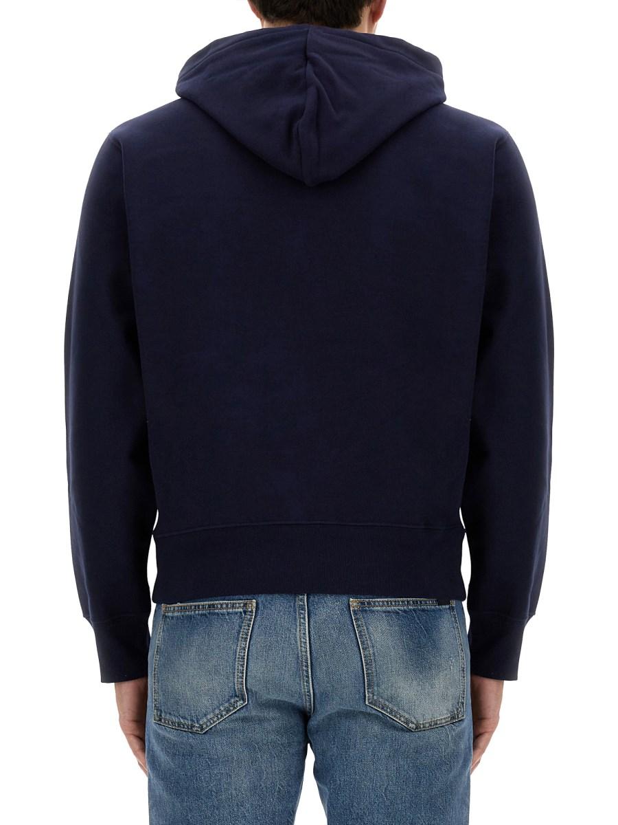 SAINT LAURENT FELPA IN COTONE CON CAPPUCCIO CASSANDRE