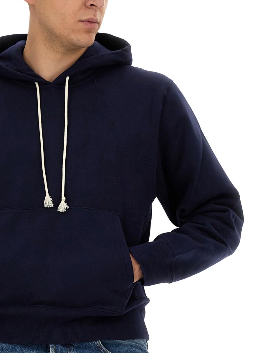 SAINT LAURENT FELPA IN COTONE CON CAPPUCCIO CASSANDRE