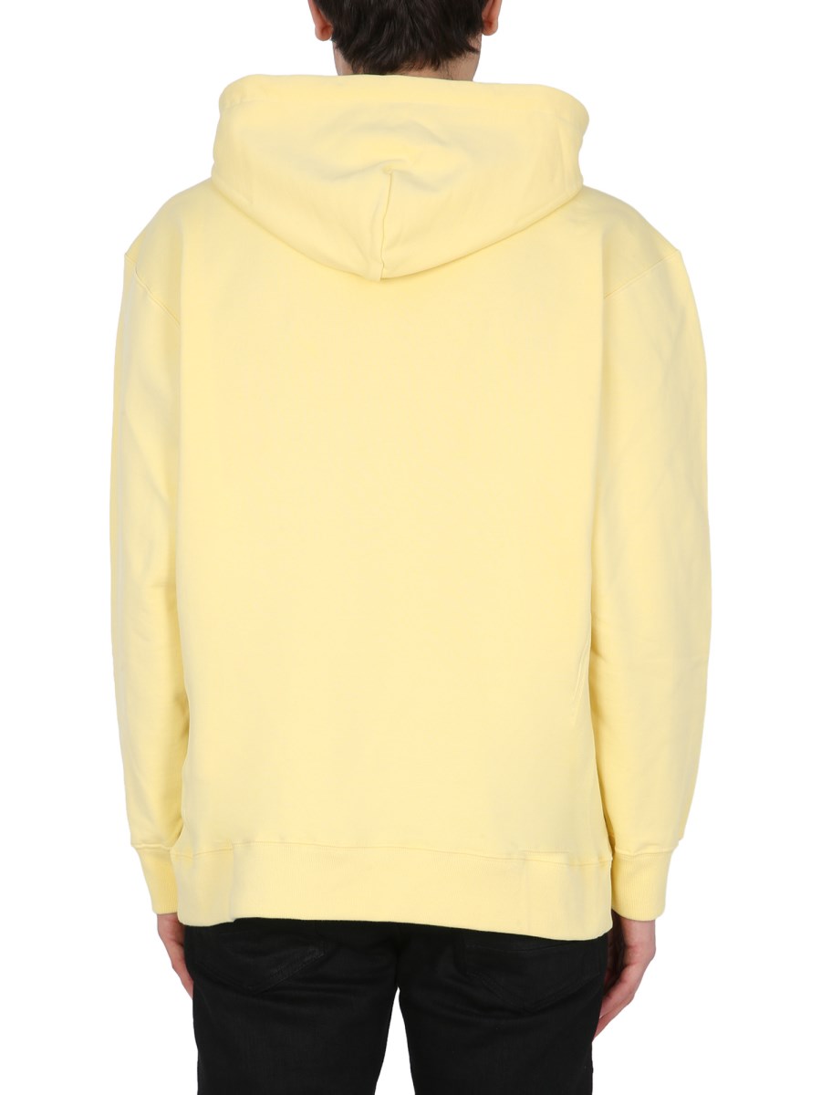 OPENING CEREMONY FELPA IN COTONE CON CAPPUCCIO E BOX LOGO