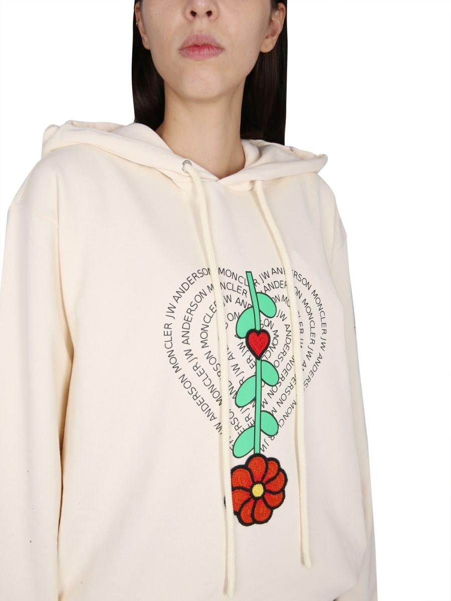 MONCLER GENIUS FELPA IN JERSEY CON CAPPUCCIO 1 MONCLER JW ANDERSON