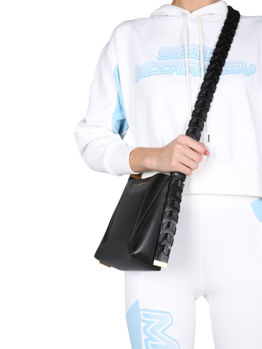 STELLA McCARTNEY FELPA IN MISTO NYLON CON STAMPA LOGO