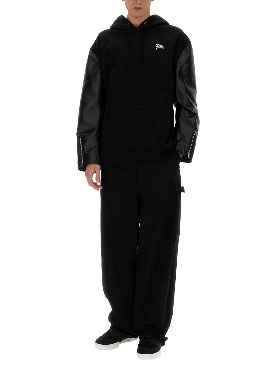 JUNYA WATANABE MAN FELPA JUNYA WATANABE MAN X PATTA