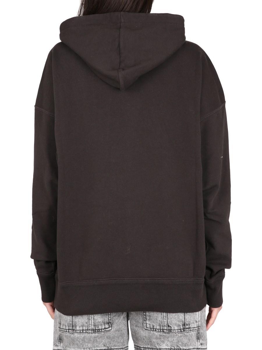 MARANT ÉTOILE FELPA "MANSEL" IN COTONE CON STAMPA LOGO