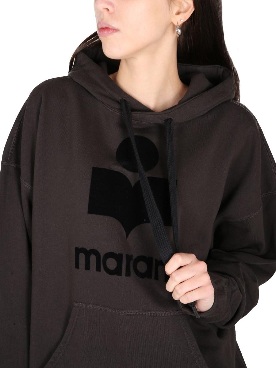MARANT ÉTOILE FELPA "MANSEL" IN COTONE CON STAMPA LOGO